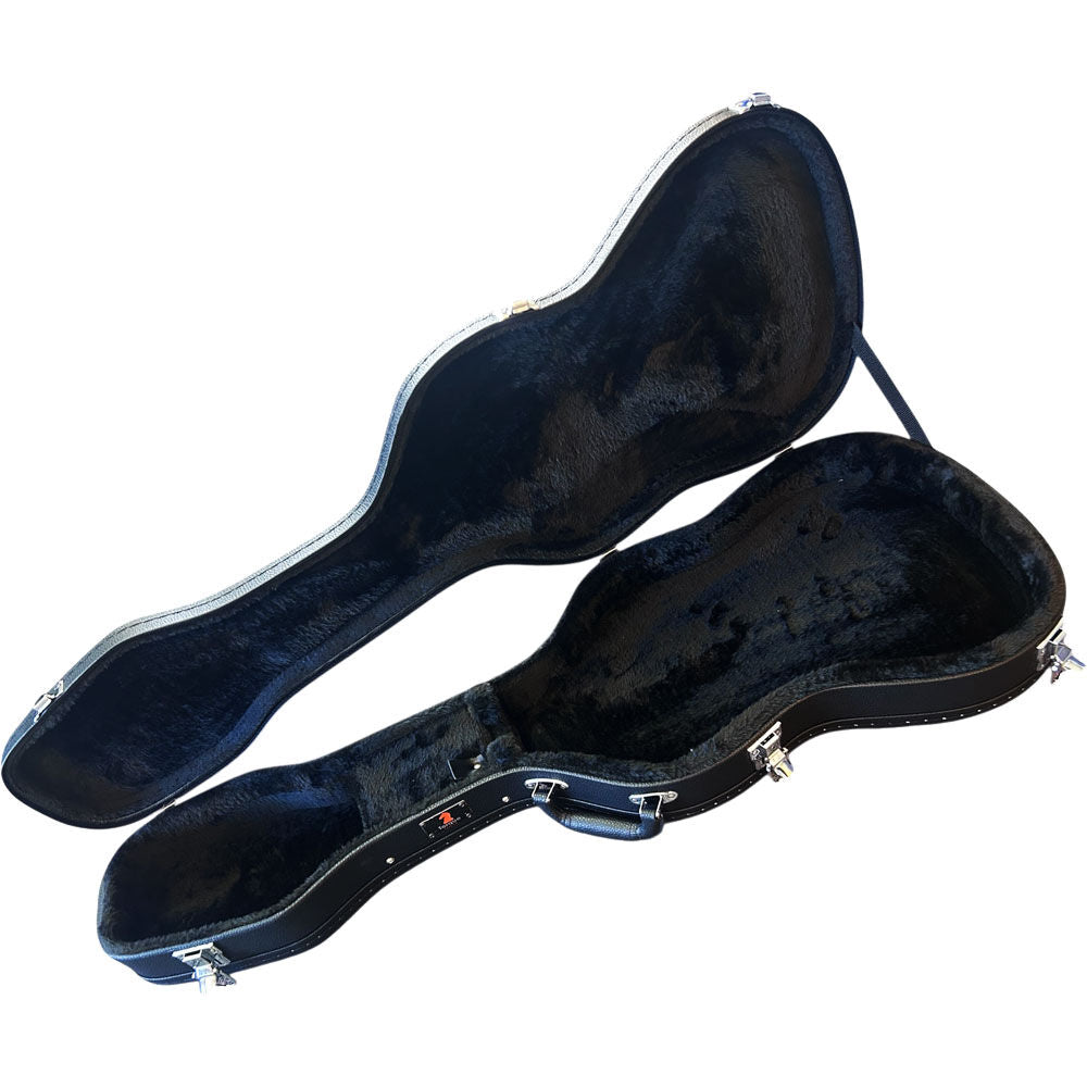 Torque TEC501MSBK Wooden Shaped Electric Guitar Case in Black Finish