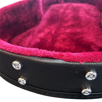Torque TLP501MGBK Wooden Archtop LP-Style Electric Guitar Case in Black Finish