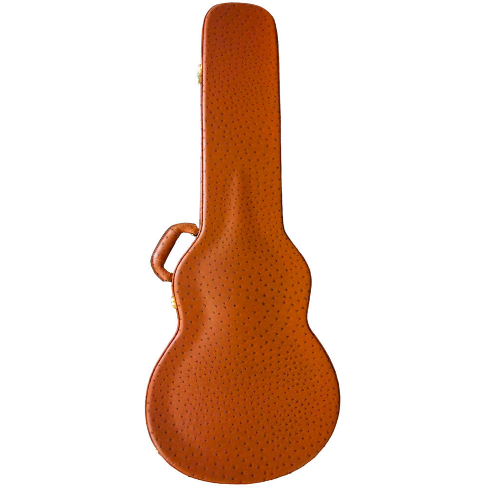 Torque TLP501MGOSTR Wooden Archtop LP-Style Electric Guitar Case in Ostrich Finish