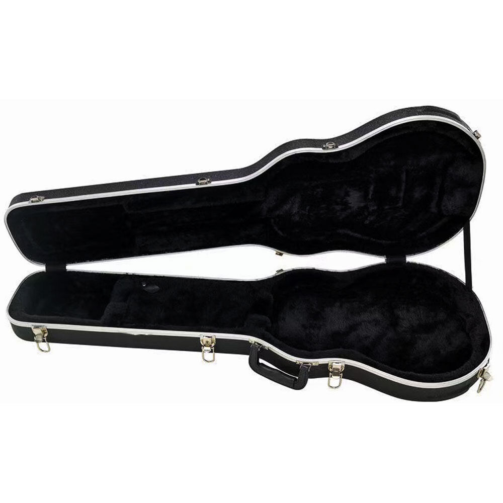 Torque TLP601BK Deluxe ABS LP-Style Electric Guitar Case in Black Finish