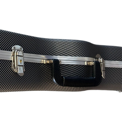 Torque TLP601BW Deluxe ABS LP-Style Electric Guitar Case in Black/White Finish