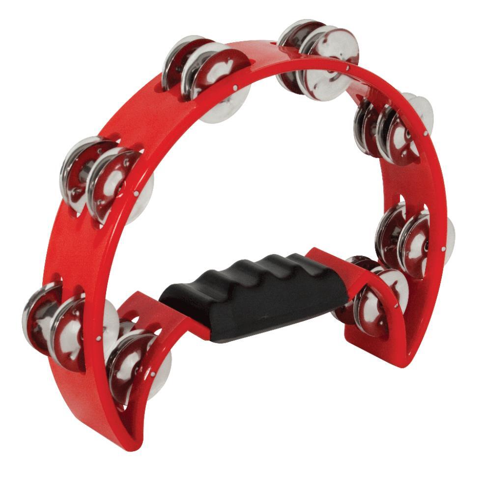 Mano Percussion TMP11R Red Half Moon Tambourine