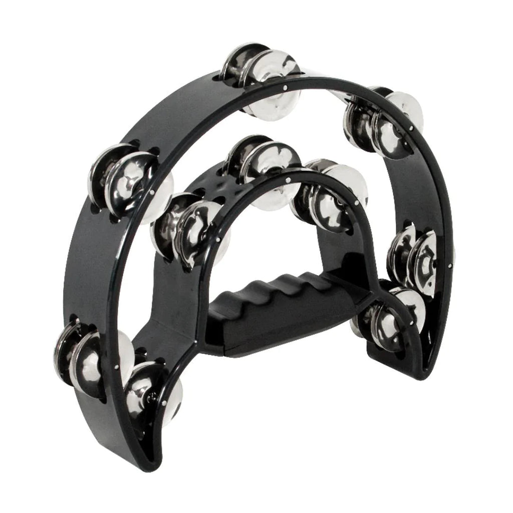 Mano Percussion TMP13B Cutaway Tambourine in Black