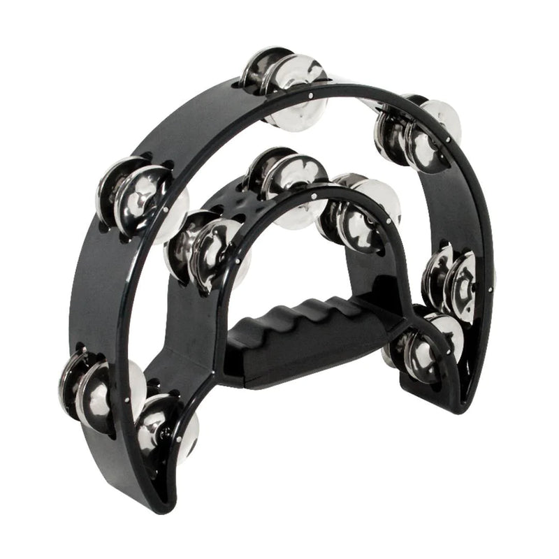 Mano Percussion TMP13B Cutaway Tambourine in Black