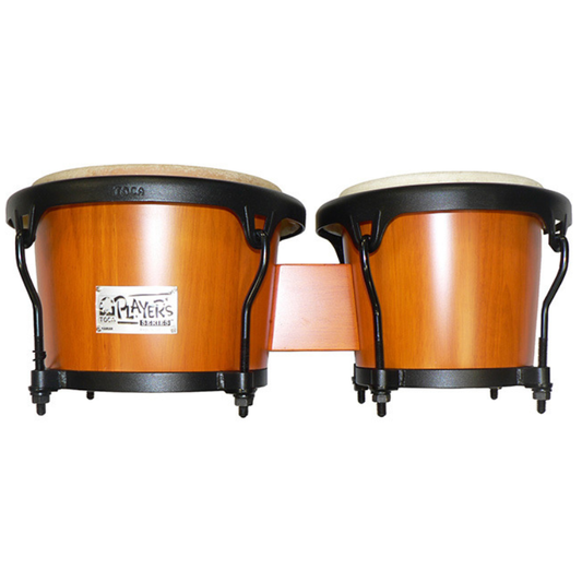 Toca 7 & 8-1/2" Players Series Wooden Bongos in Amber