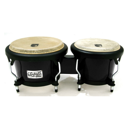 Toca 7 & 8-1/2" Players Series Fiberglass Bongos in Black