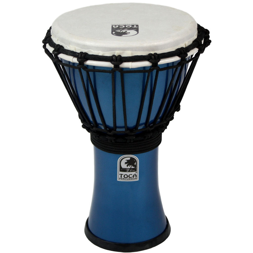 Toca Freestyle Colorsound Series Djembe 7" in Metallic Blue
