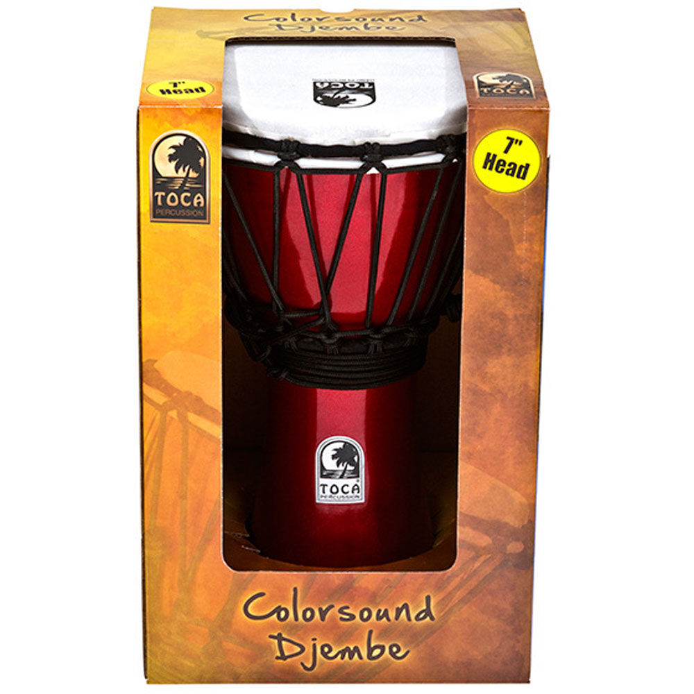 Toca Freestyle Colorsound Series Djembe 7" in Metallic Blue