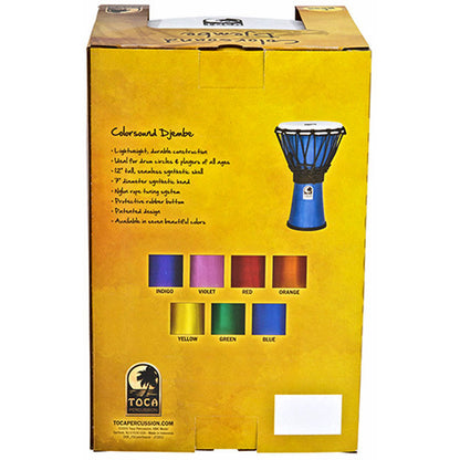 Toca Freestyle Colorsound Series Djembe 7" in Metallic Green