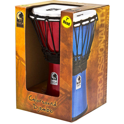 Toca Freestyle Colorsound Series Djembe 7" in Metallic Indigo