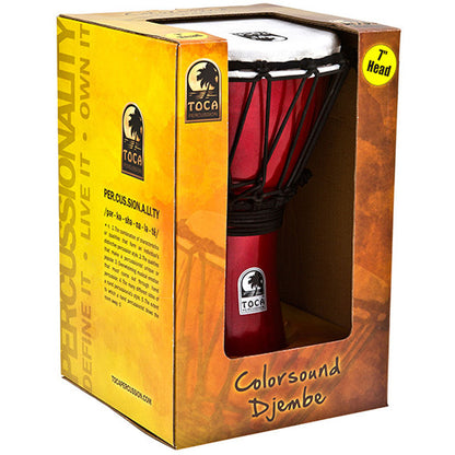 Toca Freestyle Colorsound Series Djembe 7" in Metallic Green
