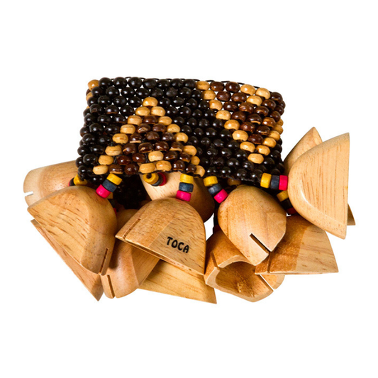 Toca Wood Rattle For Ankle/Wrist Hand Percussion Sound Effect