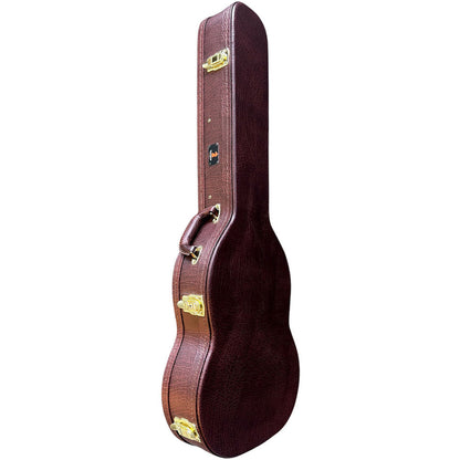 Torque TSG501MGBR Wooden Archtop SG-Style Electric Guitar Case in Brown Finish