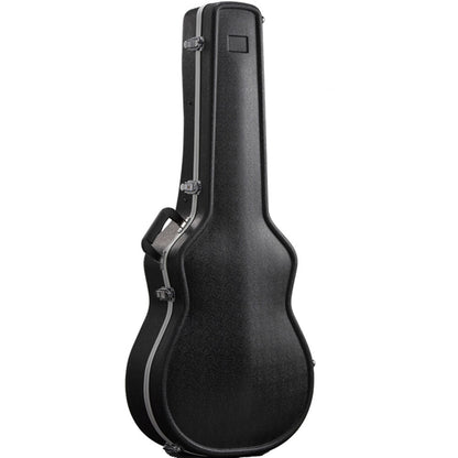 Torque TWC451BK ABS Acoustic Guitar OM/000 Case in Black Finish