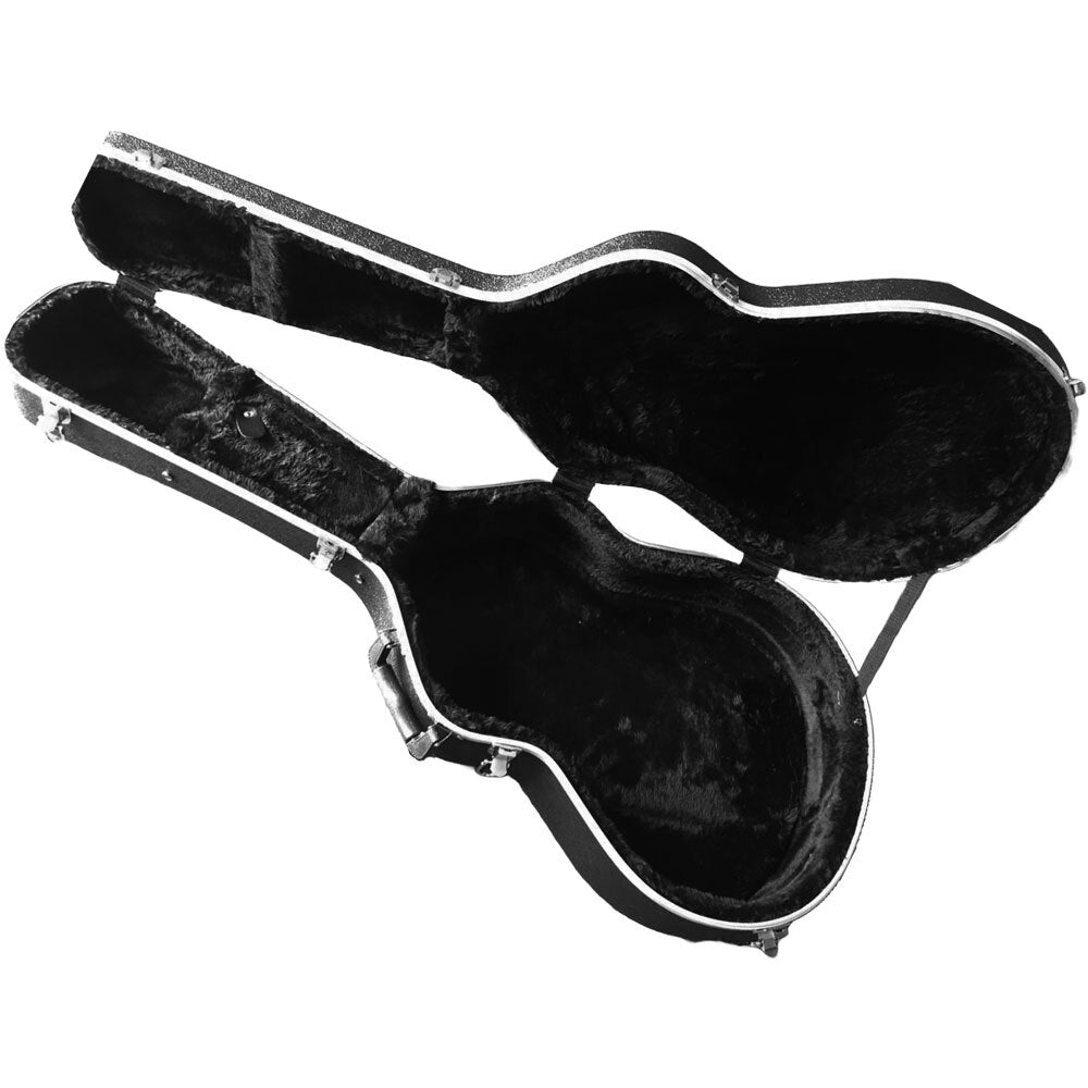 Torque TWC451BK ABS Acoustic Guitar OM/000 Case in Black Finish