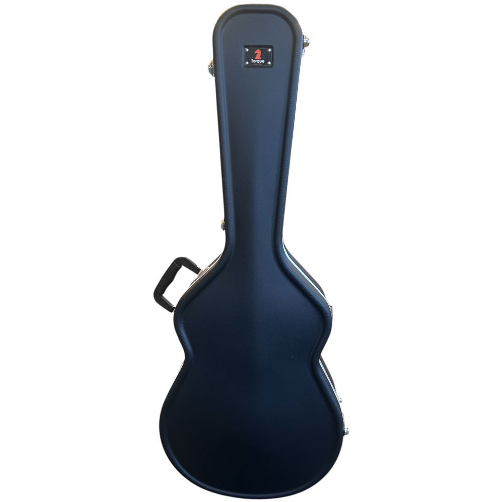 Torque TWC451BLKX ABS Acoustic Guitar OM/000 Case in Black-X Finish