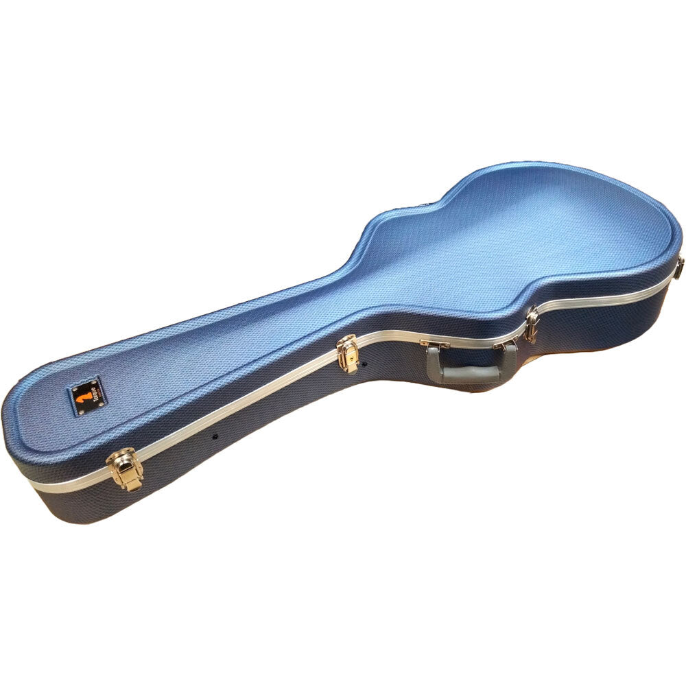 Torque TWC451BLUE ABS Acoustic Guitar OM/000 Case in Blue Finish