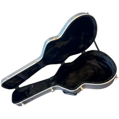 Torque TWC451BW ABS Acoustic Guitar OM/000 Case in Black/White Finish