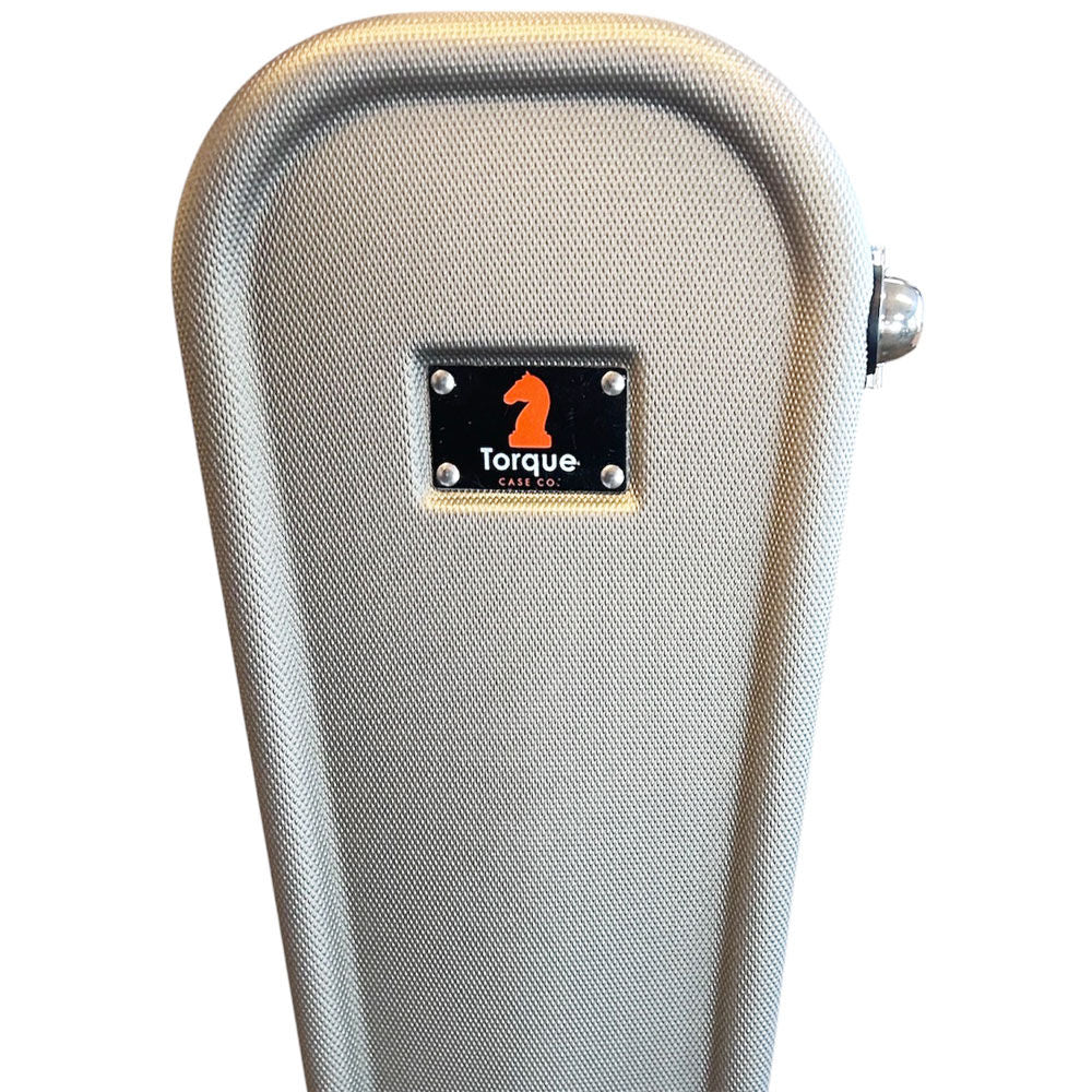 Torque TEC501MFBK TWC451SILVX ABS Acoustic Guitar OM/000 Case in Silver-X Finish