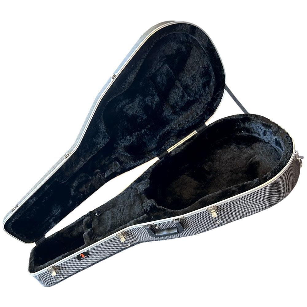 Torque TWC50112BW Deluxe ABS 6/12-String Acoustic Guitar Case in Black/White Finish