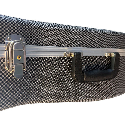 Torque TWC50112BW Deluxe ABS 6/12-String Acoustic Guitar Case in Black/White Finish