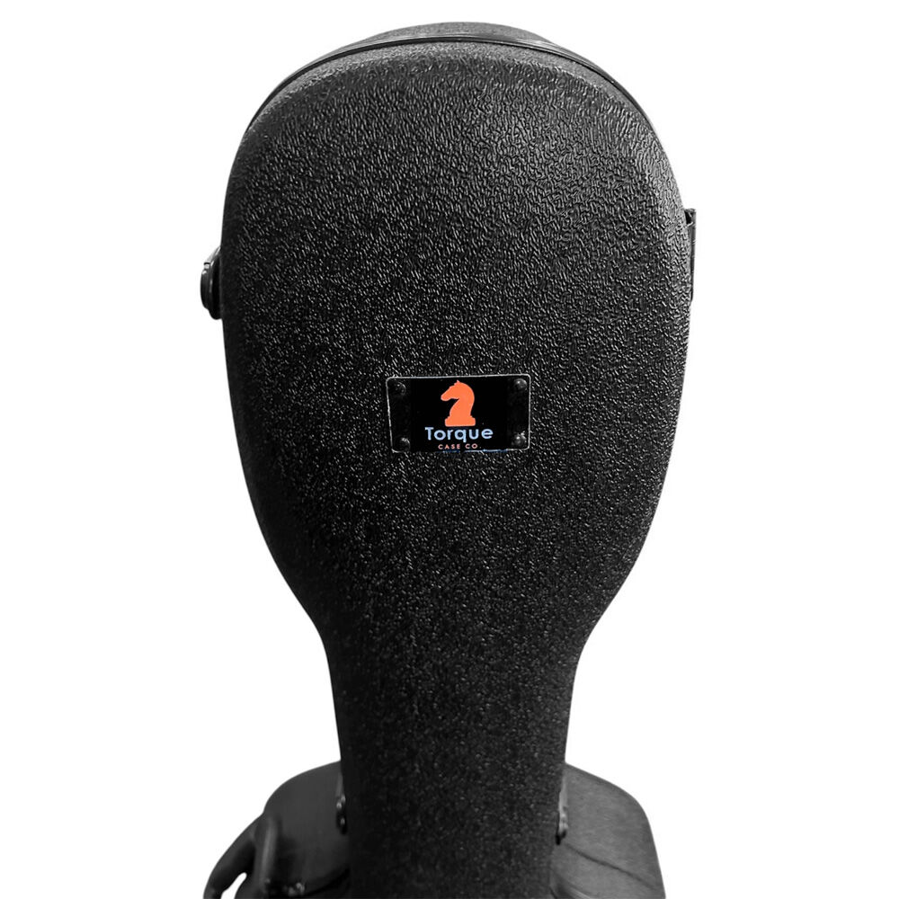 Torque TWC501NBKFRAME Deluxe Shaped ABS Acoustic Guitar Case in Black Finish with Black Frame