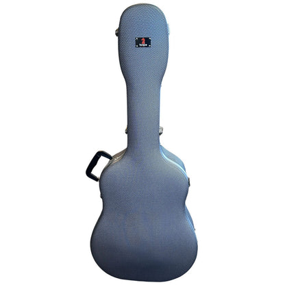 Torque TWC501NBW Deluxe Shaped ABS Acoustic Guitar Case in Black/White Finish