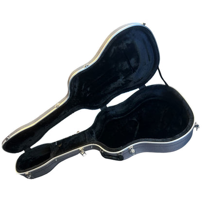 Torque TWC501NBW Deluxe Shaped ABS Acoustic Guitar Case in Black/White Finish