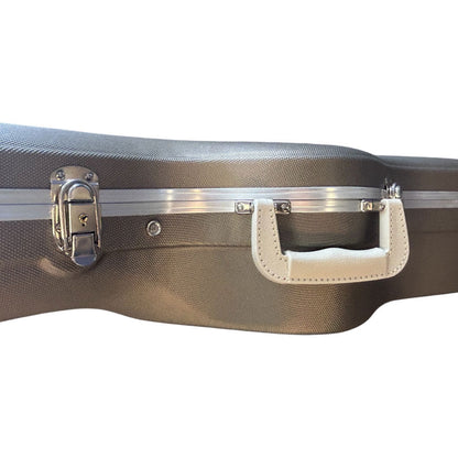 Torque TWC501NSILVX Deluxe Shaped ABS Acoustic Guitar Case in Silver-X Finish
