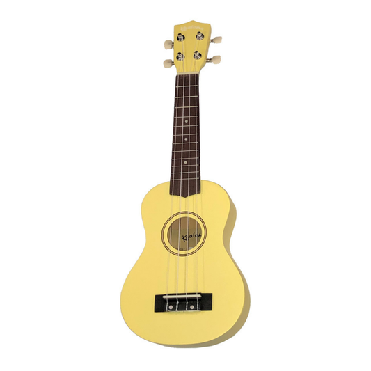Kealoha Wooden Coloured Series Soprano Ukulele with Bag in Yellow Finish