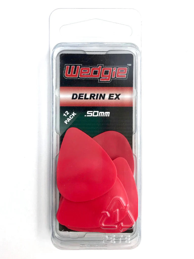 Wedgie Delrin EX Picks (12 Pack) (Assorted Sizes/Colours)