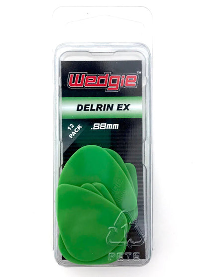 Wedgie Delrin EX Picks (12 Pack) (Assorted Sizes/Colours)