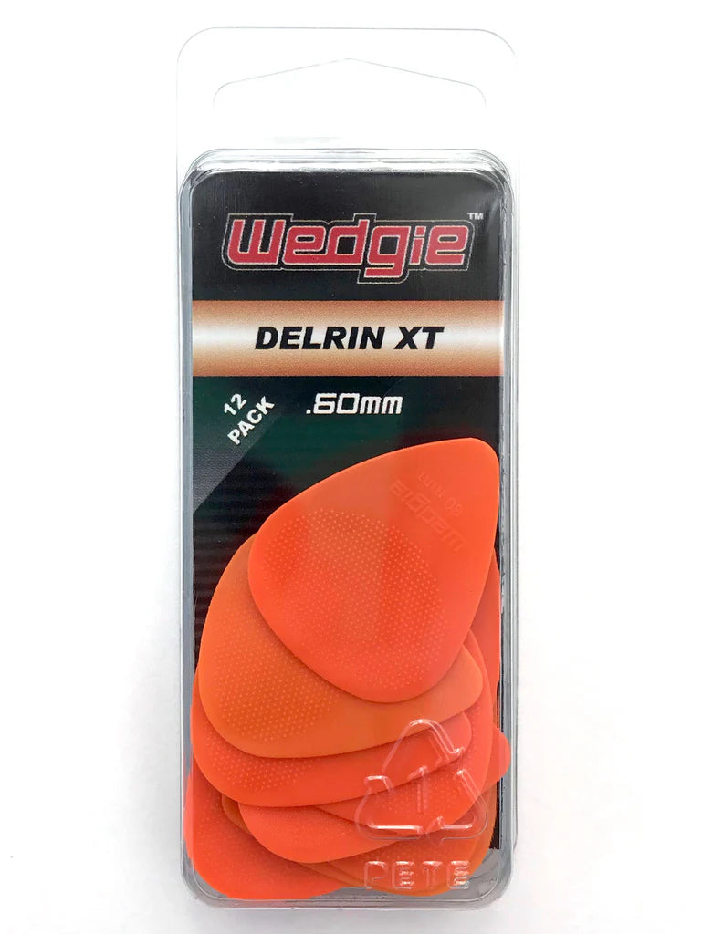 Wedgie Delrin XT Textured Picks (12 Pack) (Assorted Sizes/Colours)