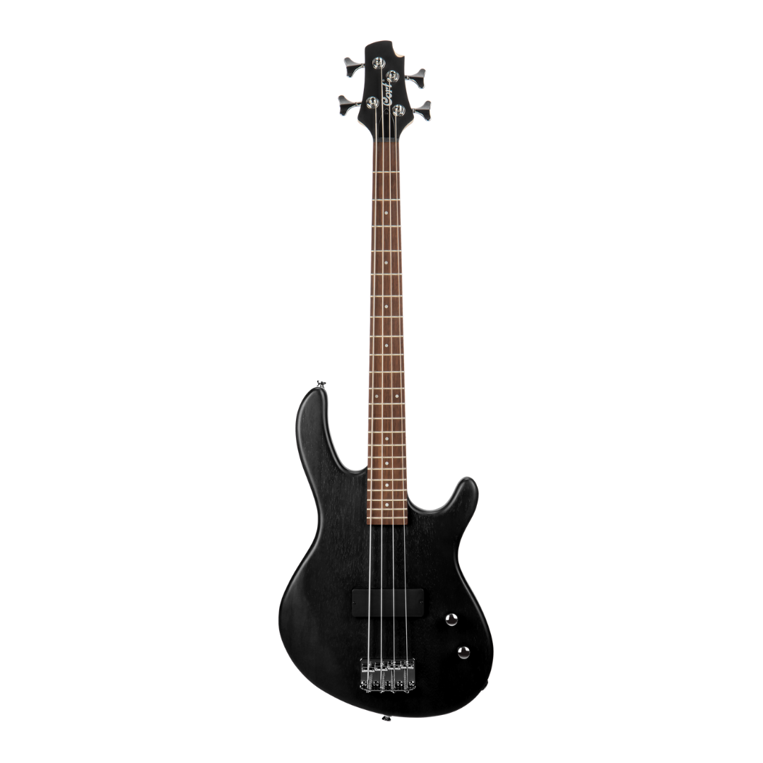 Cort Action Junior Short Scale Bass Guitar in OPB Black