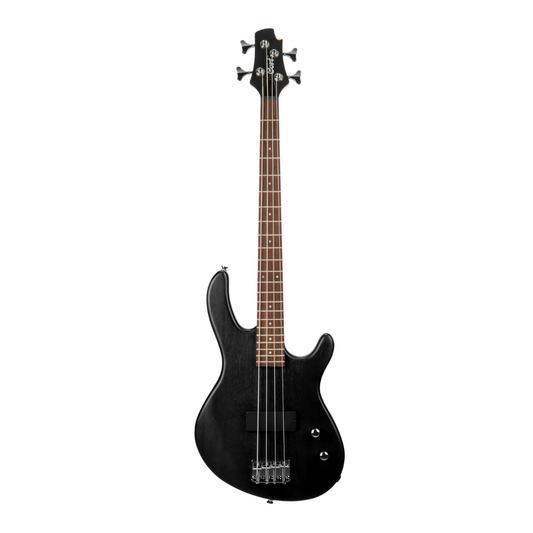 Cort Action Junior Short Scale Bass Guitar in OPB Black