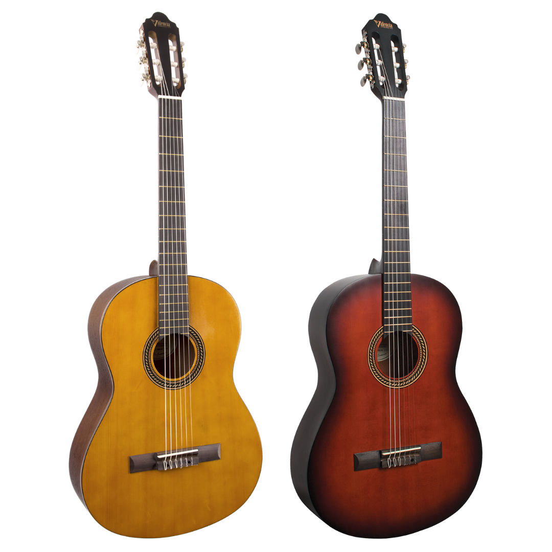 Valencia 200 Hybrid Series Classical Nylon Guitar (Assorted Sizes/Colours/Orientation)