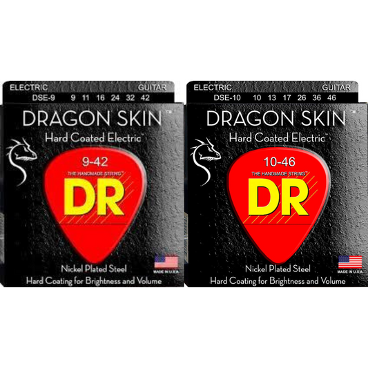 DR Dragon Skin Hard Coated Electric Strings (Assorted Gauges)