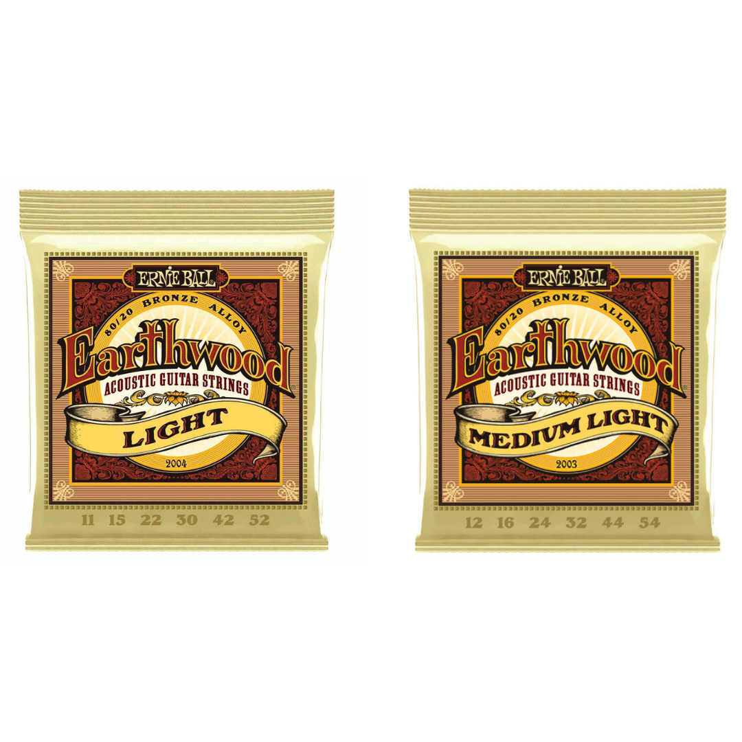 Ernie Ball Earthwood 80/20 Bronze Acoustic Guitar Strings (Assorted Gauges)