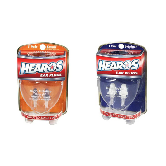 Hearos High Fidelity Series Ear Plugs (Assorted Sizes)