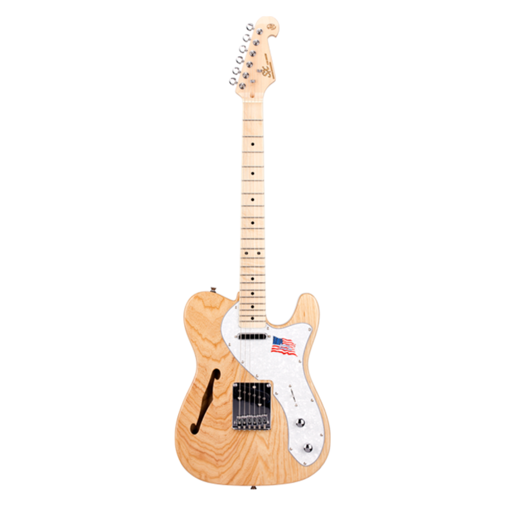 SX Ash Series Thin Line Semi-Hollowbody Telecaster-Style Electric Guitar