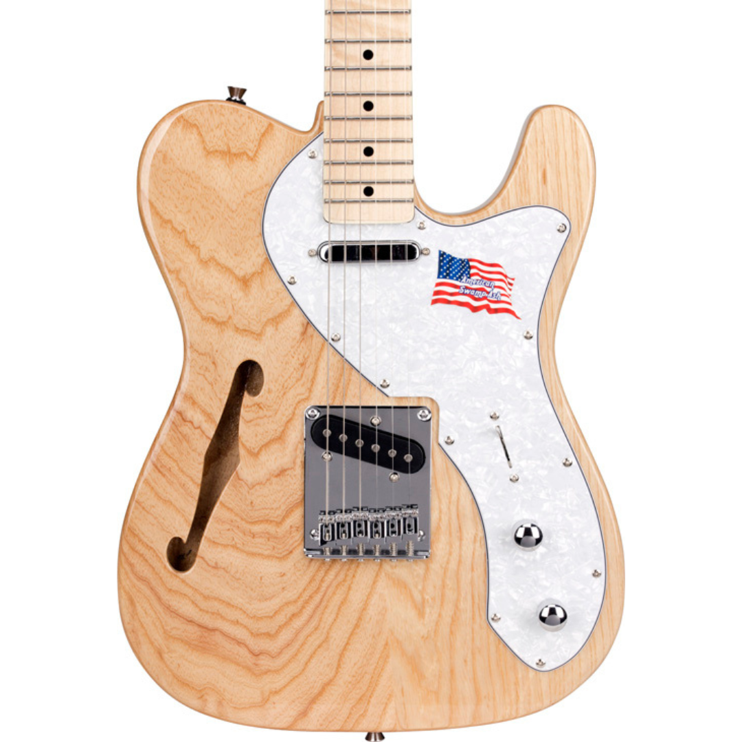 SX Ash Series Thin Line Semi-Hollowbody Telecaster-Style Electric Guitar