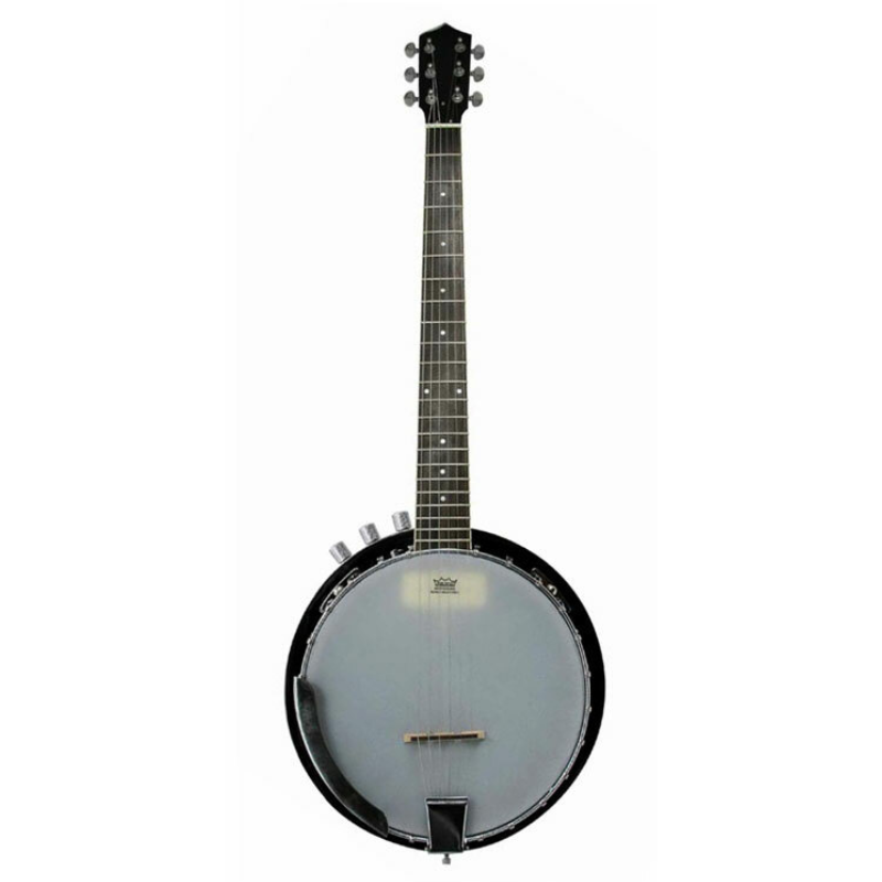 Vorson 6-String Acoustic Electric Banjo with 24 Brackets