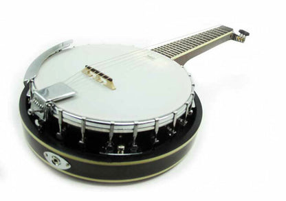 Vorson 6-String Acoustic Electric Banjo with 24 Brackets
