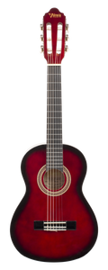 Valencia 100 Series VC101RDS 1/4-Sized Right-Handed Nylon Classical Guitar in Red Burst