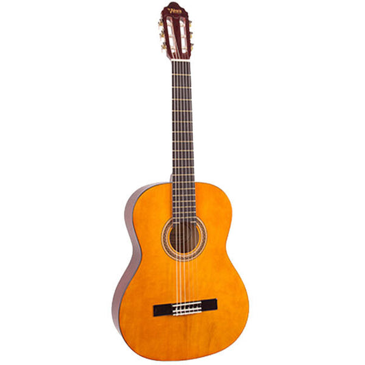 Valencia 100 Series VC103L Left-Handed 3/4-Sized Nylon Classical Guitar in Natural Sunburst