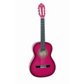 Valencia 100 Series VC103PKS 3/4-Sized Right-Handed Nylon Classical Guitar in Pink Burst