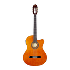 Valencia 104HTCE Hybrid Thin Body & Neck Cutaway Classical Electric Guitar