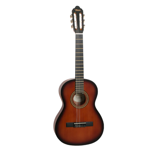 Valencia 200 Series VC203CSB 3/4-Sized Right-Handed Classical Nylon Guitar in Classic Sunburst