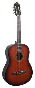 Valencia 200 Hybrid Series VC204HCSB 4/4-Sized Right-Handed Thin Neck Classical Guitar in Classic Sunburst