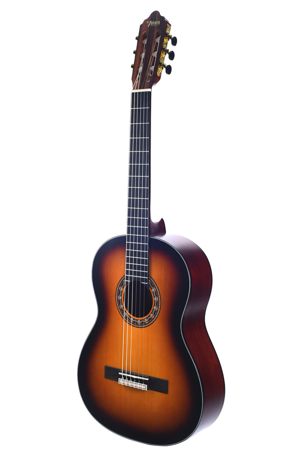 Valencia VC304ASB 4/4-Sized Classical Guitar in Antique Sunburst